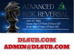 stratagemtrade advanced risk reversal course cover image showing options strategy concept