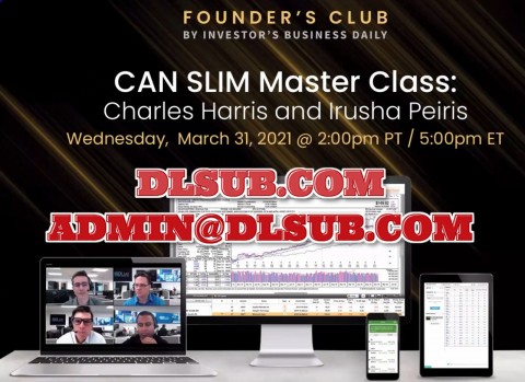 Professional cover image of Investors Business Daily - Founders Club CAN SLIM Master Class 2021 online trading course