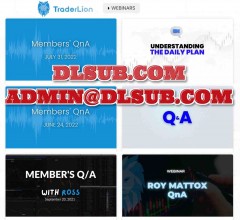 TraderLion Private Access Pro Members branded promotional cover for online education webinars