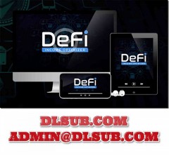 Branded promotional graphic of Defi Income Optimizer – Darren Jenkins digital crypto course package